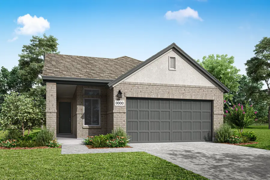 Front exterior of a home in the Flora community, located in Hutto, TX (Image 7).