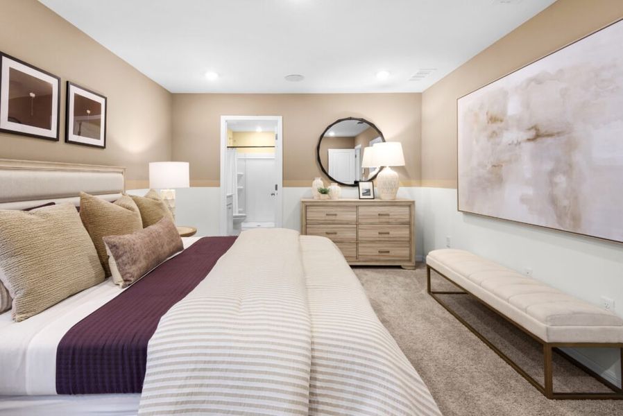 Furnished interior in a model home at Cochran Commons in Milton (Image 25).