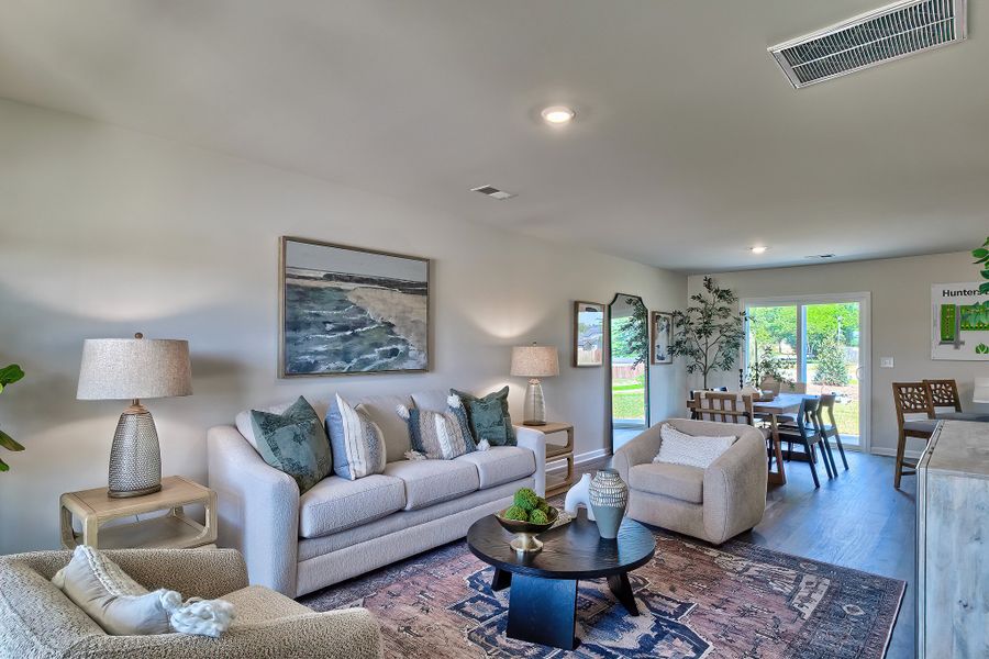 Furnished interior in a model home at Sibley Village Townhomes in Sumter (Image 7). Furnished interior in a model home at Sibley Village Townhomes in Sumter (Image 7).