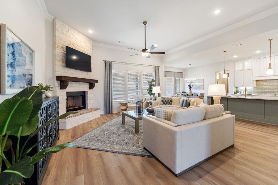 Furnished interior in a model home at Creekview Addition in Van Alstyne (Image 18). Furnished interior in a model home at Creekview Addition in Van Alstyne (Image 18).