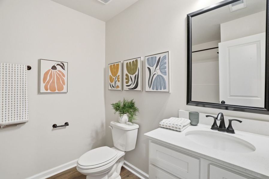 Furnished interior in a model home at Broadway Lake in Anderson (Image 40).
