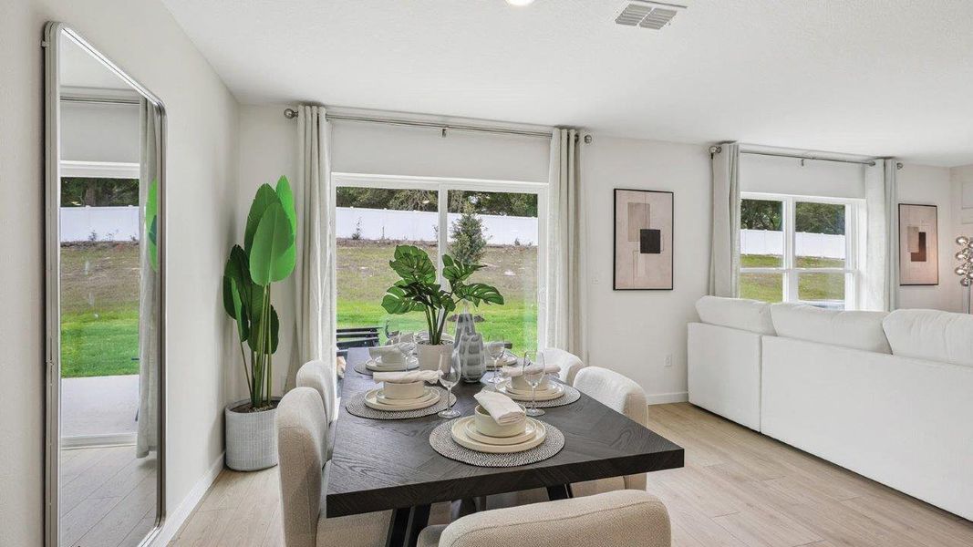 Furnished interior in a model home at Boulevard Oaks in Lady Lake (Image 9). Furnished interior in a model home at Boulevard Oaks in Lady Lake (Image 9).