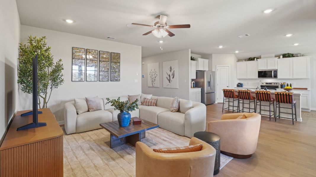 Furnished interior in a model home at Portland Village in Portland (Image 6).