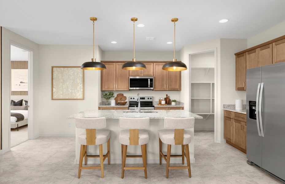 Furnished interior in a model home at Alamar in Tolleson (Image 37).