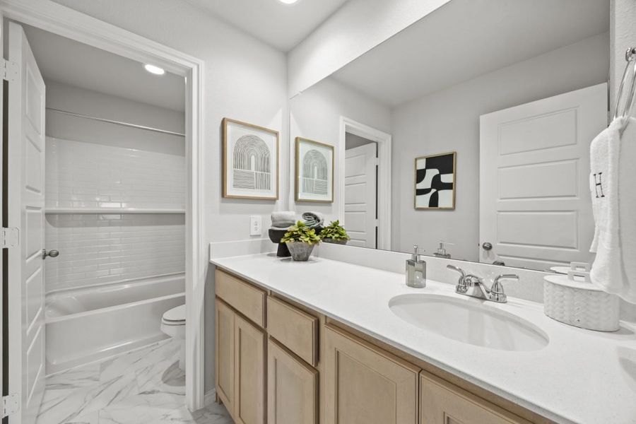 Furnished interior in a model home at Northspur in Terrell (Image 16). Furnished interior in a model home at Northspur in Terrell (Image 16).