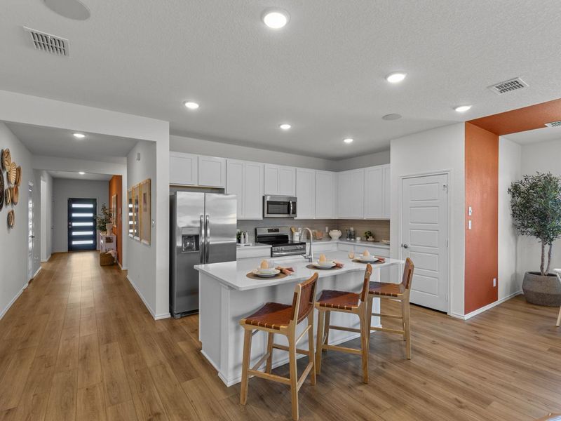 Furnished interior in a model home at Royal Crest in San Antonio (Image 3).