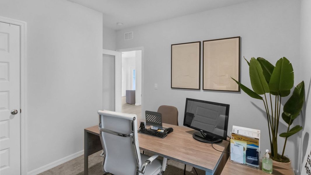 Furnished interior in a model home at Summerlin at Hawthorne Ranch in Lakeland (Image 25).