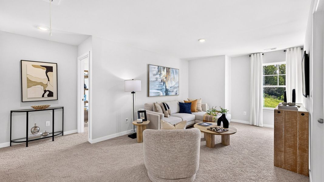 Furnished interior in a model home at Logan Farms in Mooresville (Image 29).