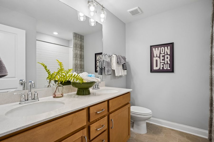 Furnished interior in a model home at Magnolia Acres in Fuquay Varina (Image 22). Furnished interior in a model home at Magnolia Acres in Fuquay Varina (Image 22).