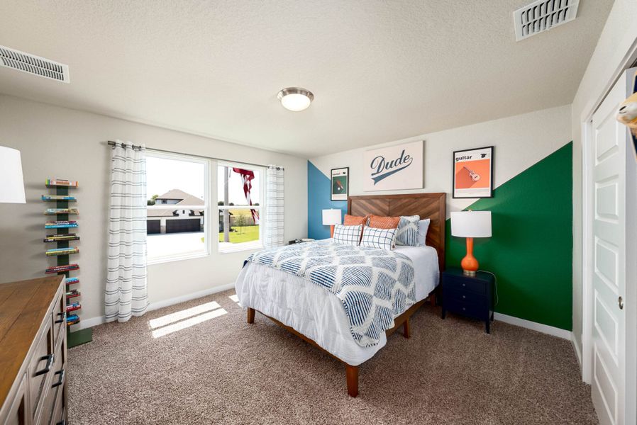 Furnished interior in a model home at August Fields in New Braunfels (Image 34).