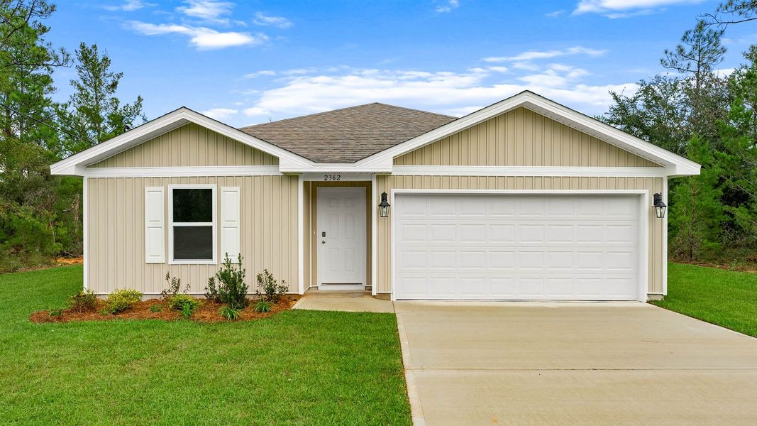 Front exterior of a home in the Sunny Hills community, located in Chipley, FL (Image 4).