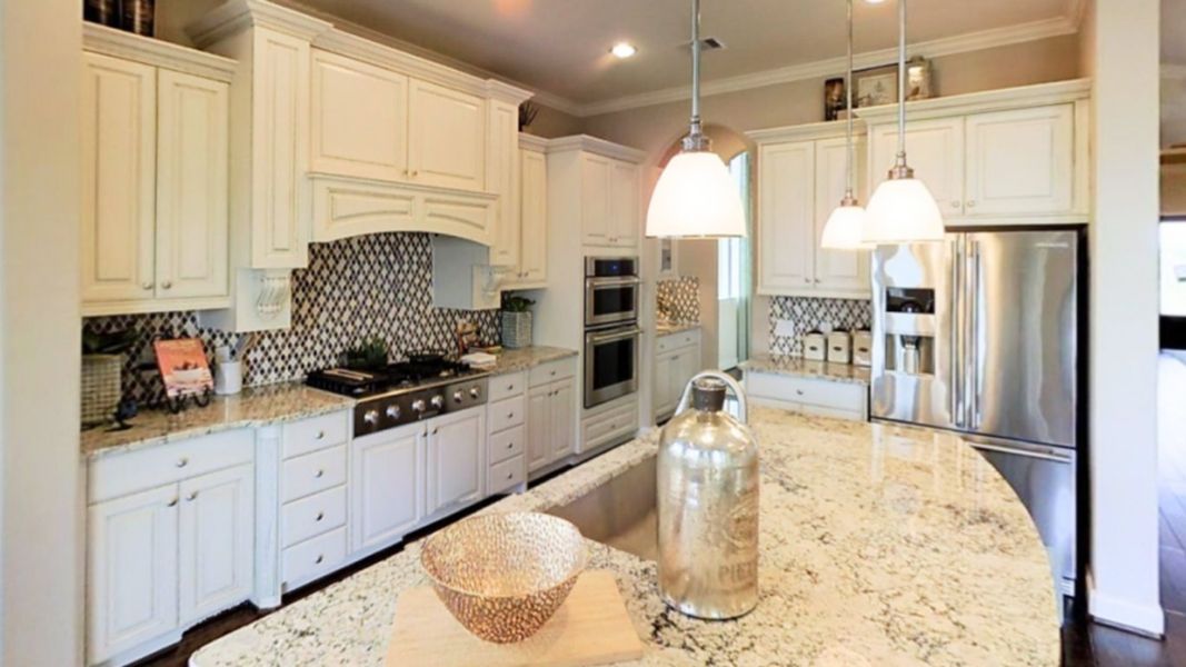 Furnished interior in a model home at Bridgeland: Wentworth Collection in Cypress (Image 7).