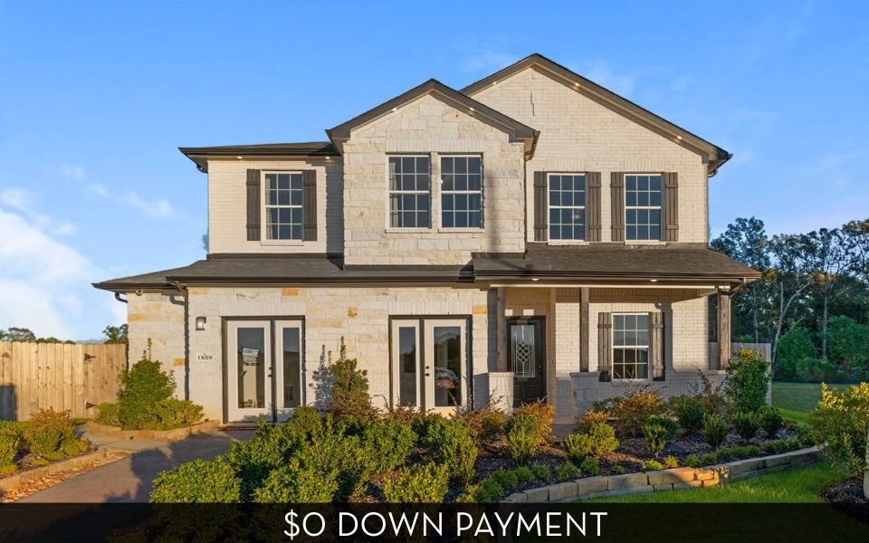 Front exterior of a home in the Caney Mills community, located in Conroe, TX (Image 3).