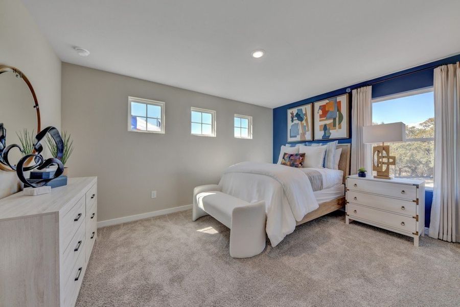 Furnished interior in a model home at Veranda Designer in San Antonio (Image 33).