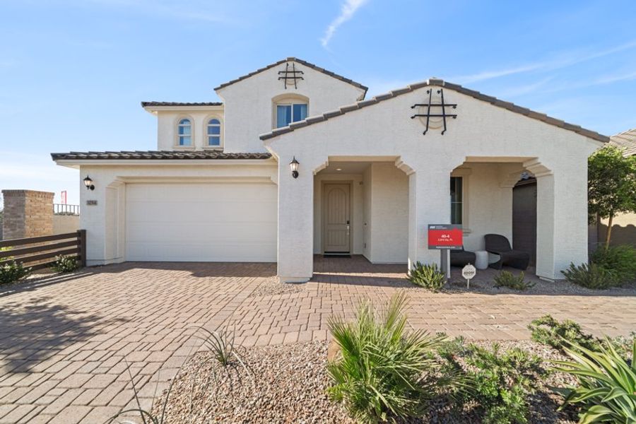 Front exterior of a home in the Parkside Los Cielos Collection community, located in Avondale, AZ (Image 2).