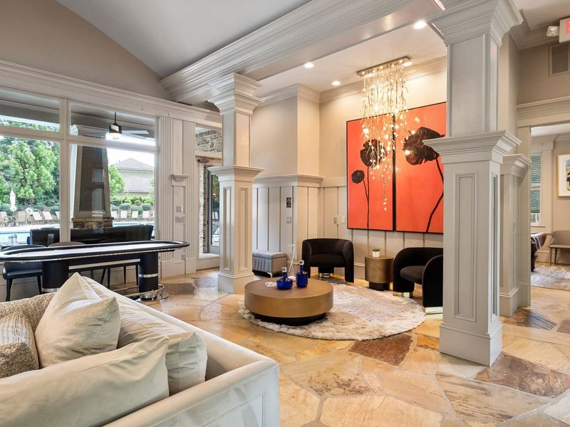 Furnished interior in a model home at The Village at Towne Lake in Woodstock (Image 28).