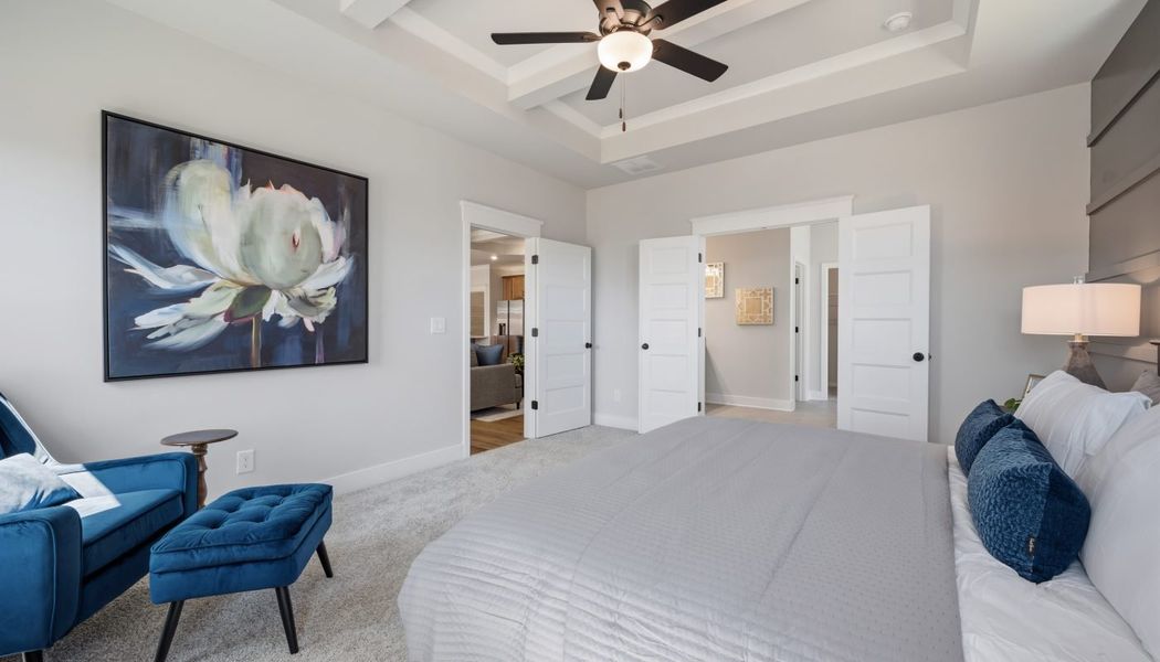 Furnished interior in a model home at Garland Meadows in Cartersville (Image 25).