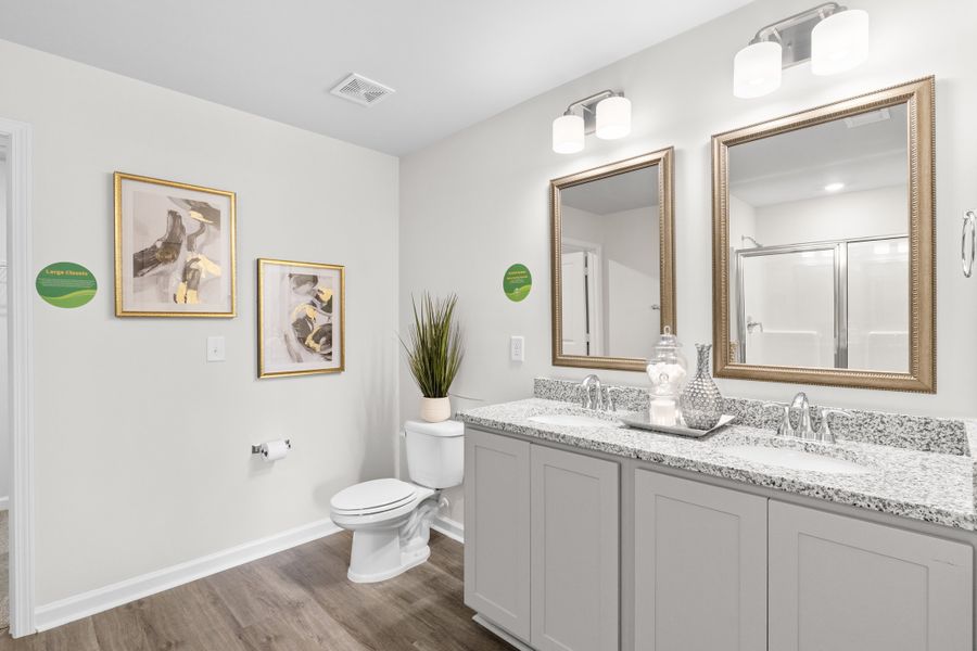 Furnished interior in a model home at Ashton Lakes in Lexington (Image 28).