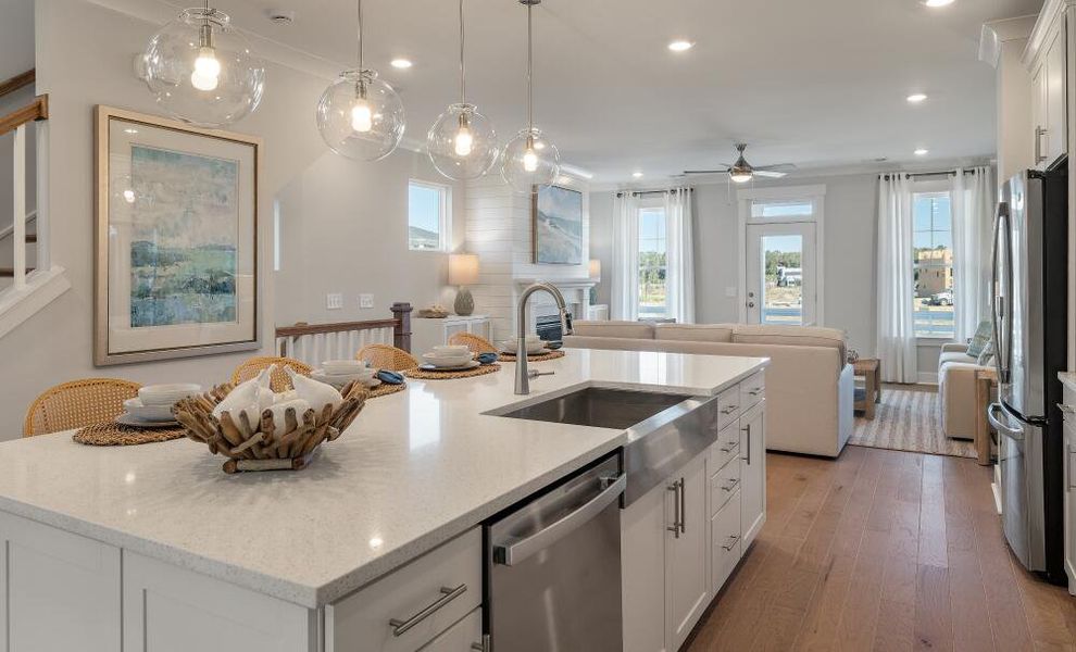 Furnished interior in a model home at New Riverside Village in Bluffton (Image 12).