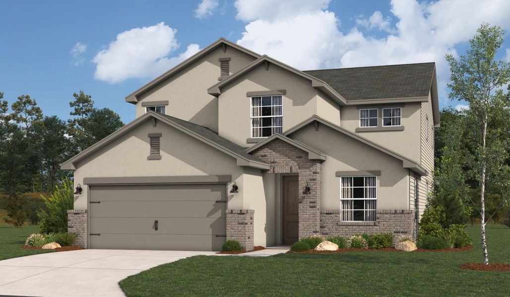 Front exterior of a home in the The Woodlands community, located in Mico, TX (Image 21).