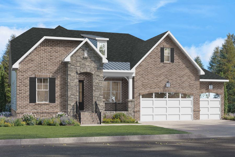 Cambridge Elevation C -French Country with 3-Car Garage Cambridge Elevation C -French Country with 3-Car Garage