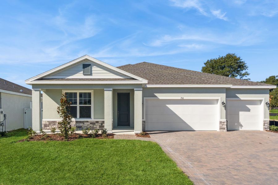 Front exterior of a home in the Eden Crest community, located in Apopka, FL (Image 12). Front exterior of a home in the Eden Crest community, located in Apopka, FL (Image 12).