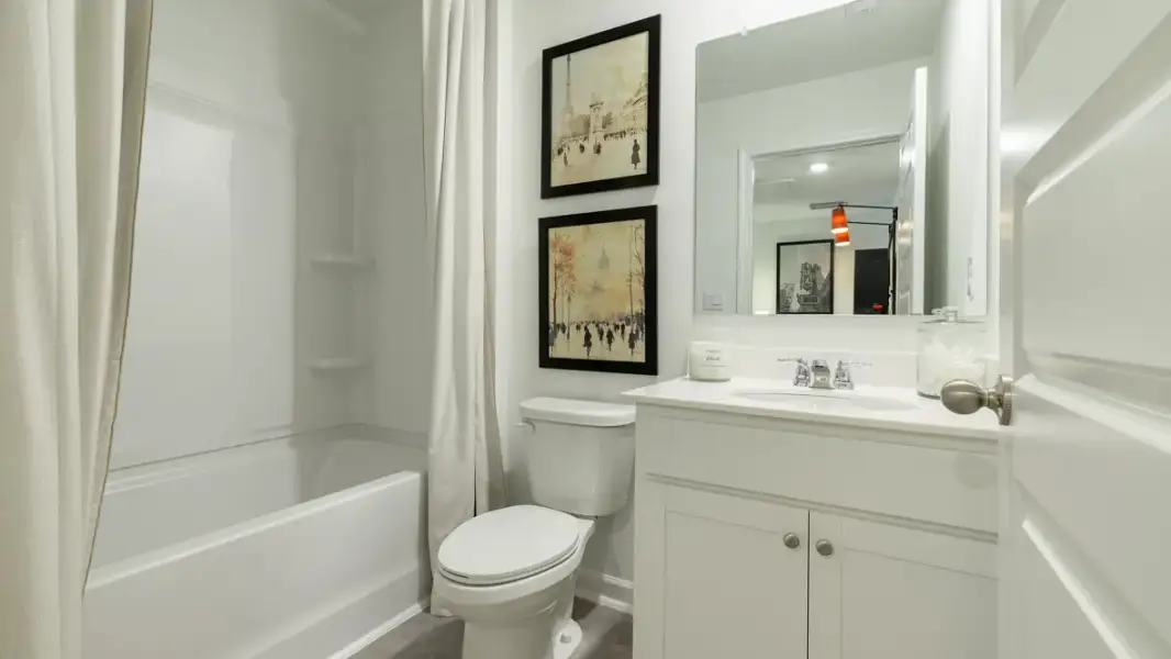 Furnished interior in a model home at Ashwood Springs in Atlanta (Image 22).