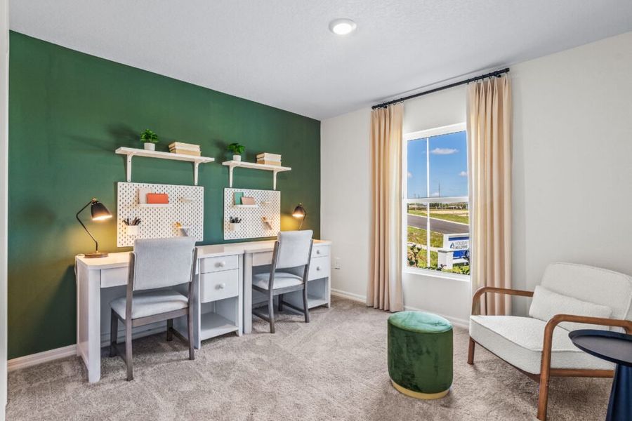 Furnished interior in a model home at Woodland Ranch Estates in Dundee (Image 21).