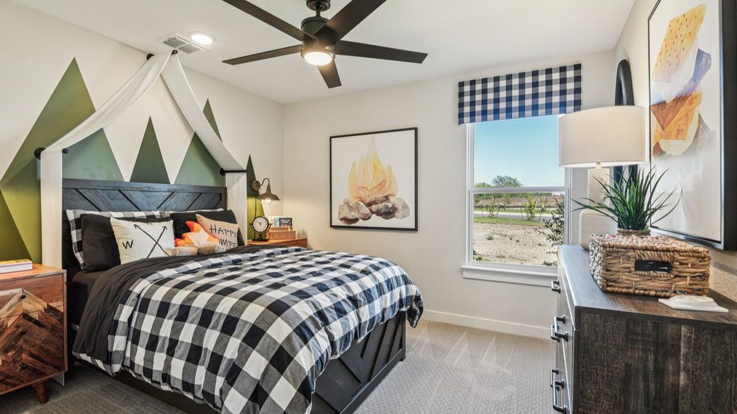 Furnished interior in a model home at Prairie Green in Converse (Image 43). Furnished interior in a model home at Prairie Green in Converse (Image 43).