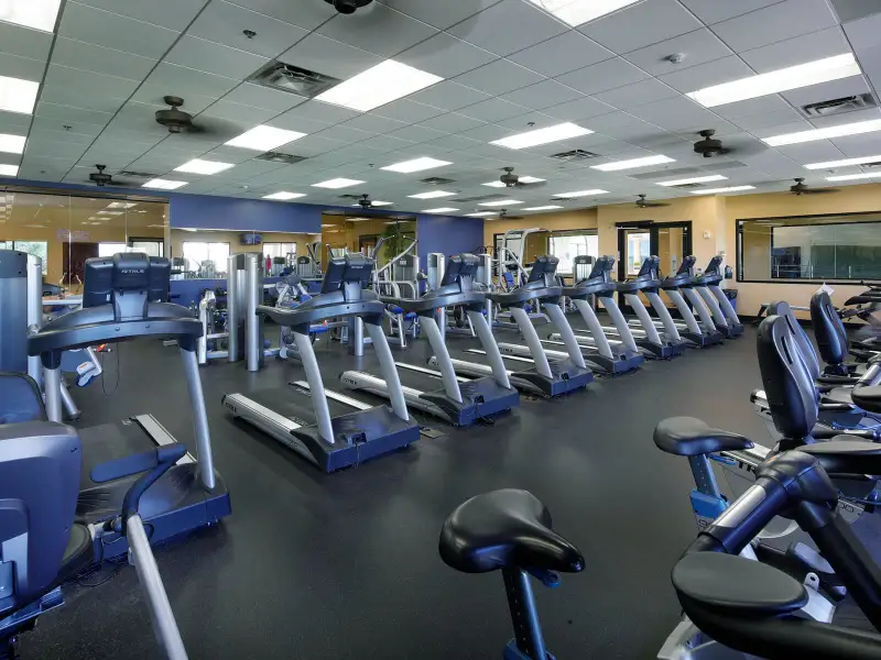 Break a sweat in the state-of-the-art fitness center that includes dry saunas and steam rooms.