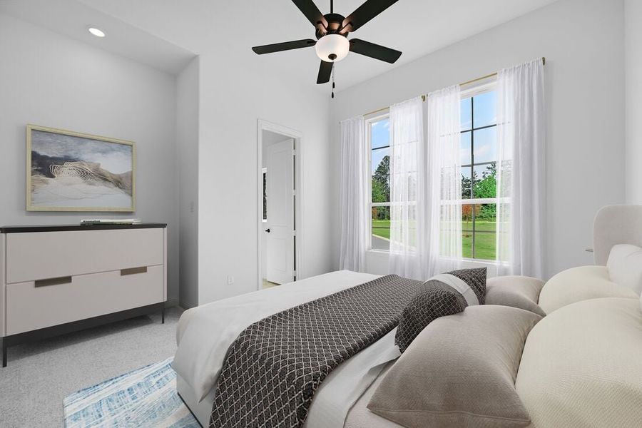 Furnished interior in a model home at The Ridge at Northlake 70s in Northlake (Image 59).