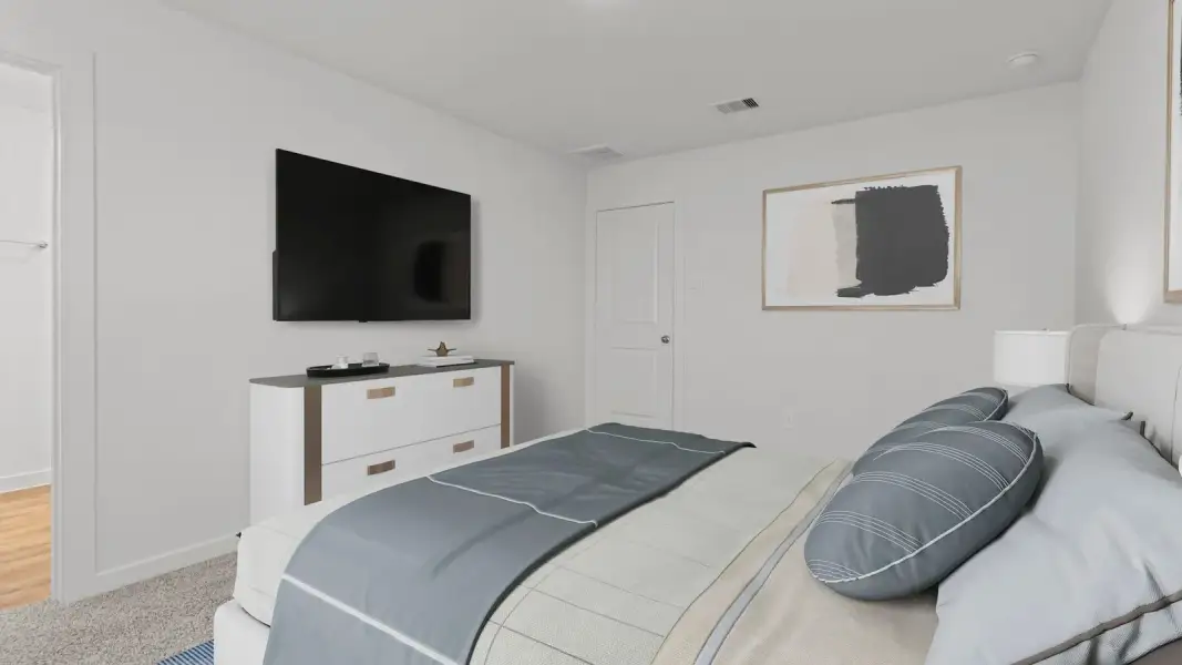 Furnished interior in a model home at Sugar Land Point in Houston (Image 10).