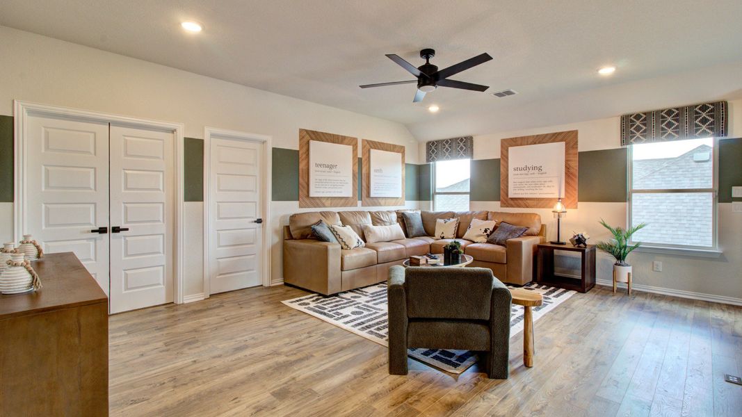 Furnished interior in a model home at Stream Waters in Seguin (Image 32). Furnished interior in a model home at Stream Waters in Seguin (Image 32).