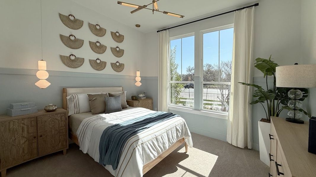 Furnished interior in a model home at Persimmon in Buda (Image 14).