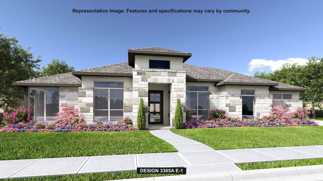 Front exterior of a home in the Thornebrook 1 Acre community, located in Bulverde, TX (Image 11).