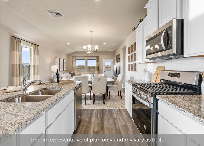 Furnished interior in a model home at Ranch View in Corpus Christi (Image 9).