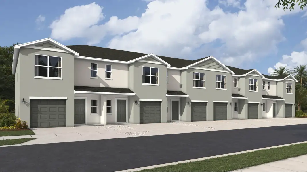 Front exterior of a home in the Sage Park community, located in Sarasota, FL (Image 8).