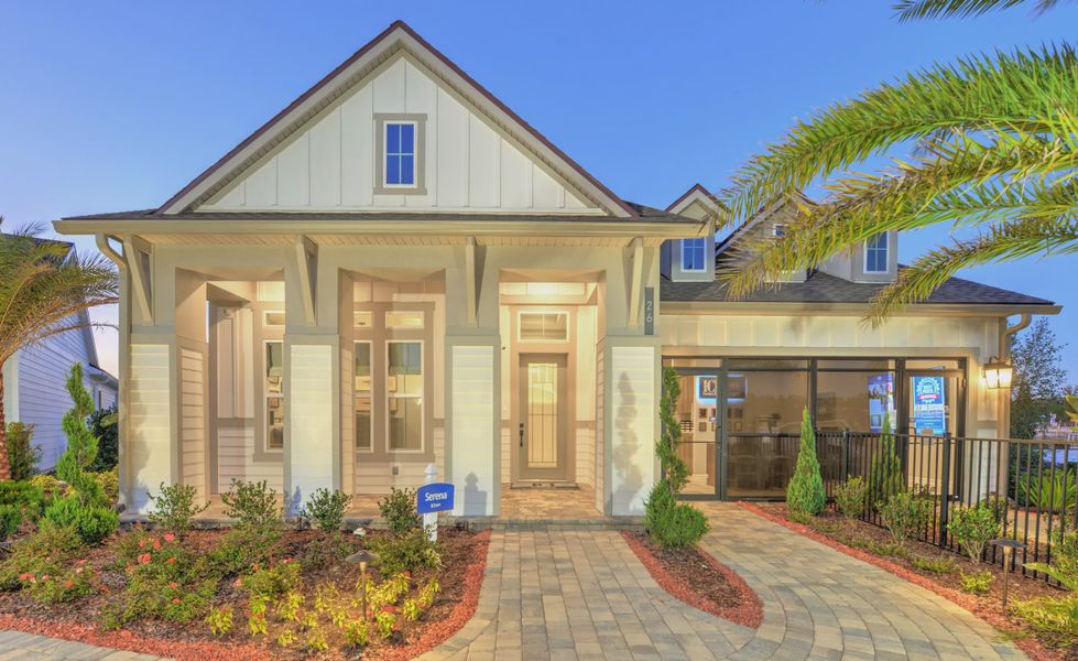 Front exterior of a home in the SilverLeaf community, located in St. Augustine, FL (Image 4).