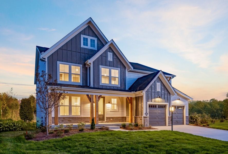 Front exterior of a home in the The Estates and Meadows at Floyds Fork community, located in Louisville, KY (Image 12).