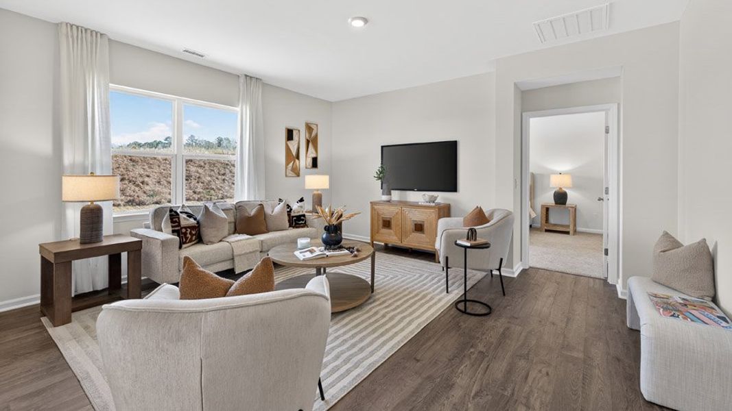 Furnished interior in a model home at Hawley Glen in Lillington (Image 4).