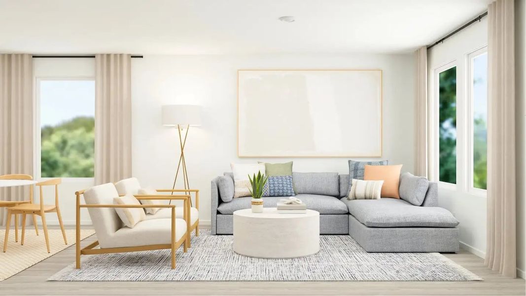 Furnished interior in a model home at Avalon Ridge: Cottage in Conroe (Image 17). Furnished interior in a model home at Avalon Ridge: Cottage in Conroe (Image 17).