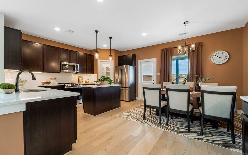 Furnished interior in a model home at Harvest Pointe in Needville (Image 16).