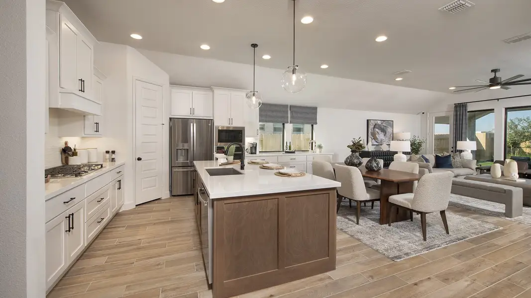 Furnished interior in a model home at Everly 50' in Hockley (Image 8).