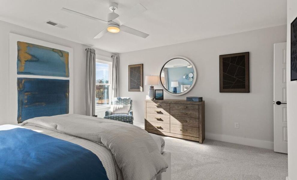 Furnished interior in a model home at Founders Club in Moore (Image 28).