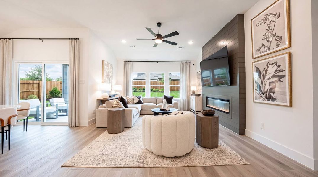 Furnished interior in a model home at Oaklawn in Van Alstyne (Image 24). Furnished interior in a model home at Oaklawn in Van Alstyne (Image 24).