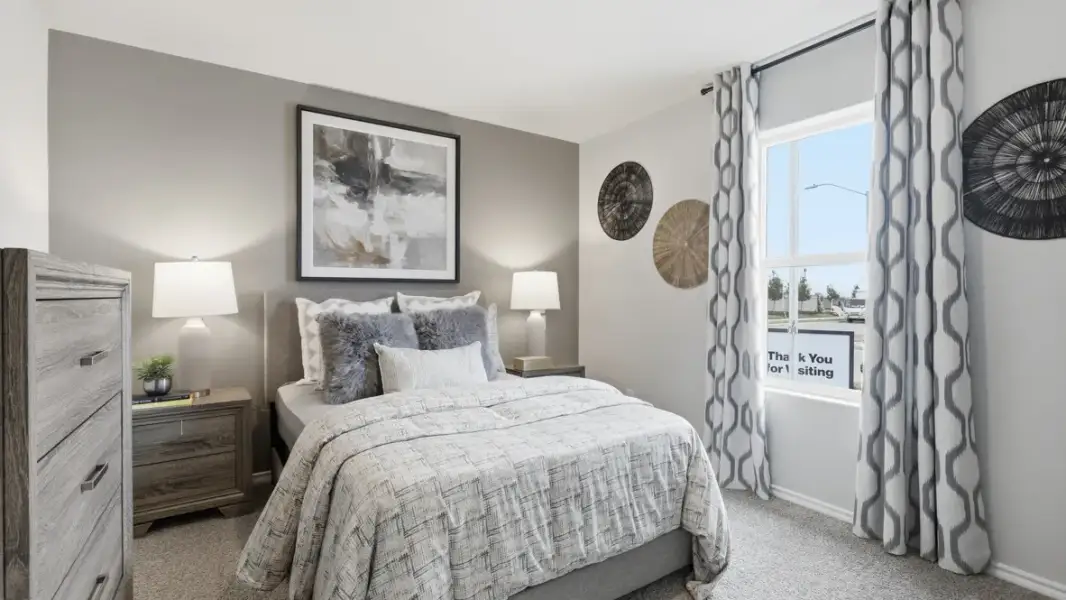 Furnished interior in a model home at Hadley Farms in Godley (Image 15).