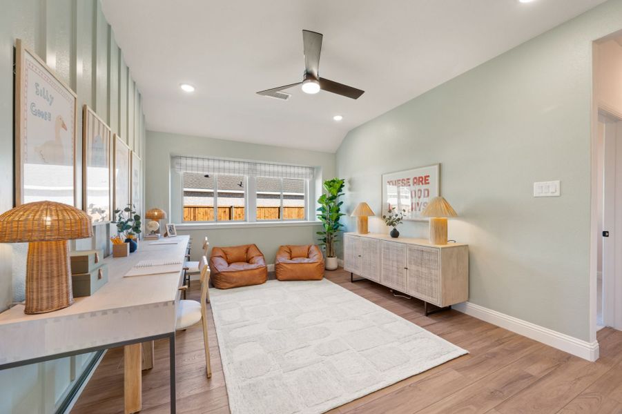 Furnished interior in a model home at Clearview Ranch in Royse City (Image 25).