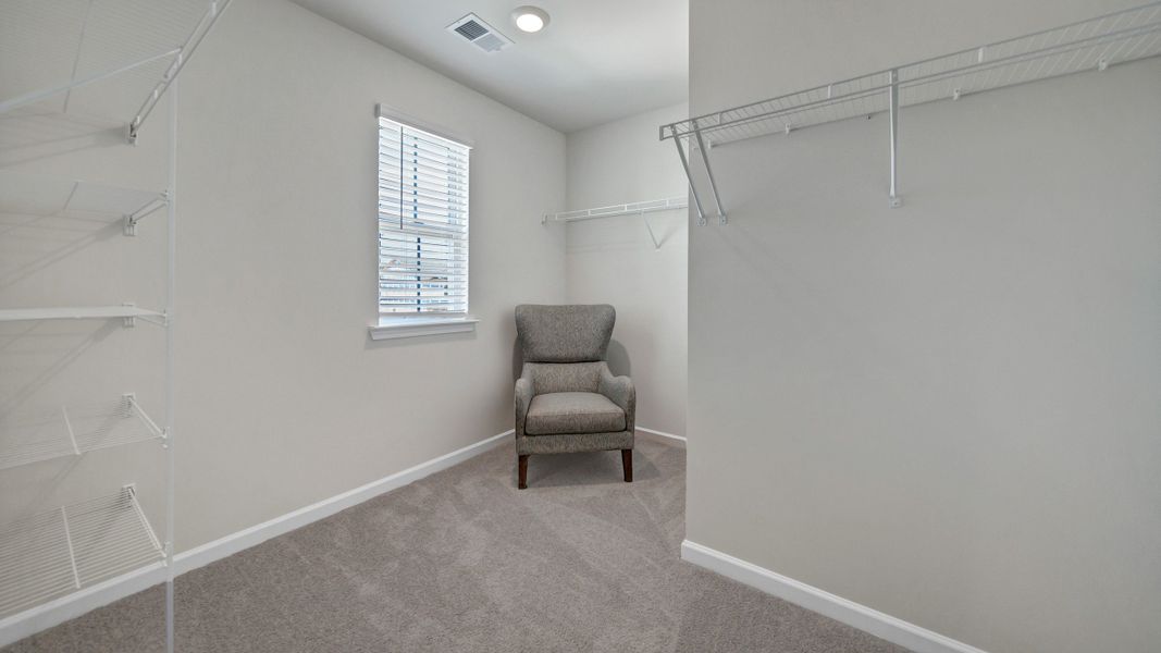 Furnished interior in a model home at South Haven in Camden (Image 32).