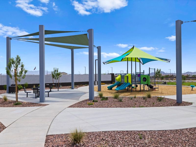 Shaded Seating and Tot Lot at Allure Vista