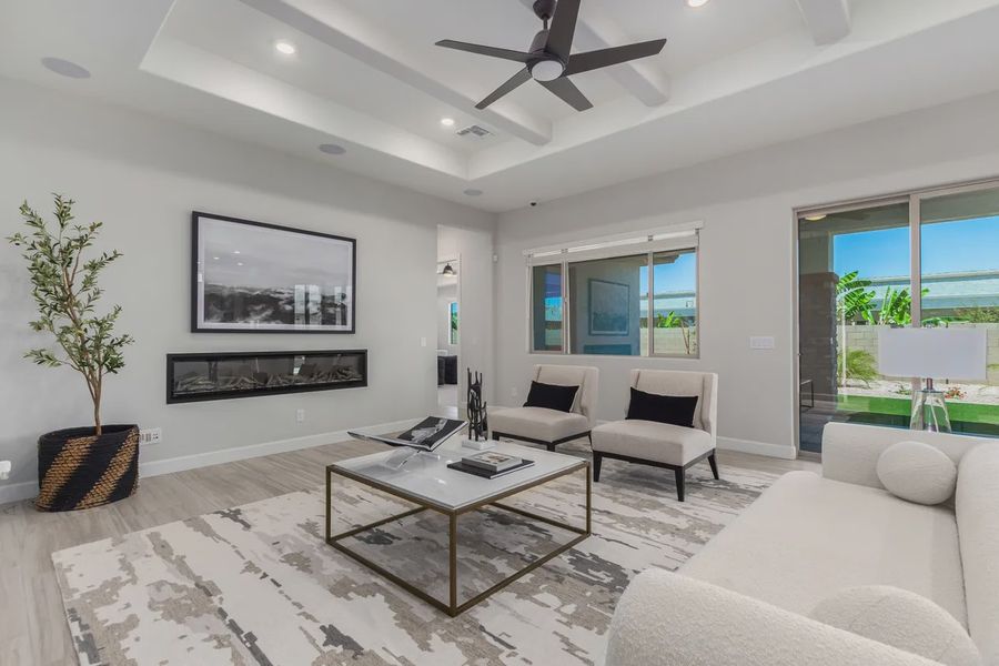 Furnished interior in a model home at Bellero Estates in Queen Creek (Image 46).